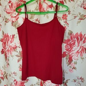 2/$8 LOFT Rich Red Camisole Top